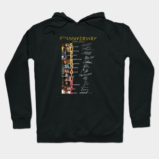 17Th Anniversary 2005 2022 Supernatural Signatures Hoodie by Den Tbd